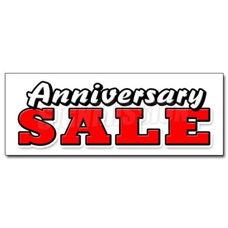 Signmission ANNIVERSARY SALE DECAL sticker celebration huge store wide big save, D-12 Anniversary Sale D-12 Anniversary Sale